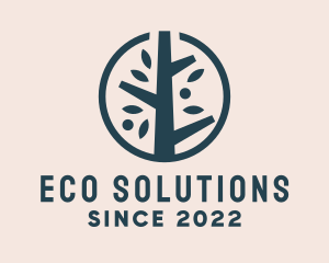 Eco Nature Tree  logo design