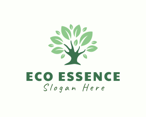 Eco Green Tree logo design