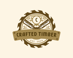 Chisel Carving Woodwork logo design