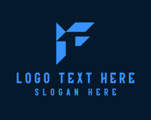 Modern Tech Letter F Logo