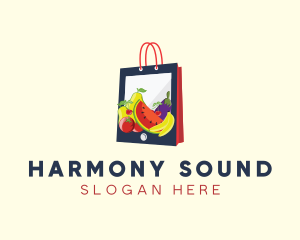 Mobile Fruit Shopping Bag logo
