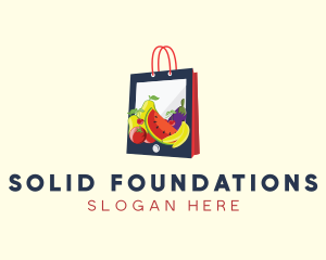 Mobile Fruit Shopping Bag logo