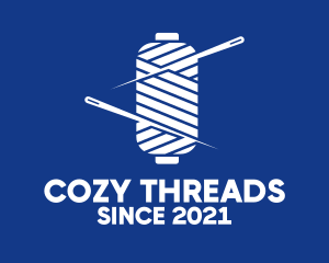 Thread Needle Spool logo design