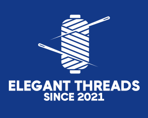 Thread Needle Spool logo design