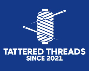 Thread Needle Spool logo design