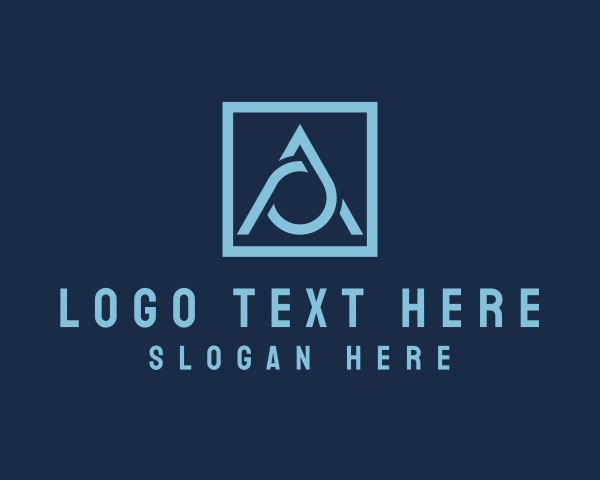 Blue Triangle logo example 3