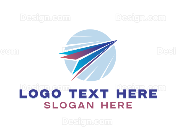 Logistics Plane Forwarding Logo