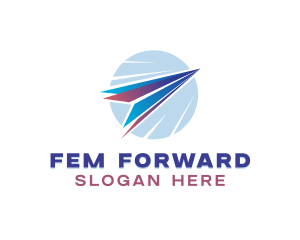 Logistics Plane Forwarding logo design