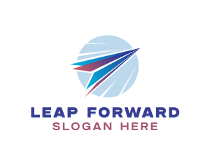 Logistics Plane Forwarding logo design