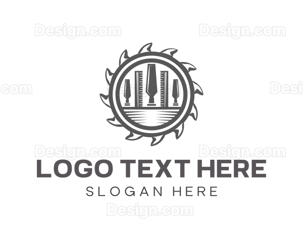 Woodworking Tools Lumberjack Logo