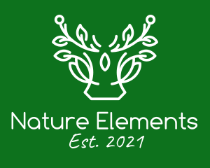 Nature Plant Antlers  logo design