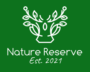 Nature Plant Antlers  logo design