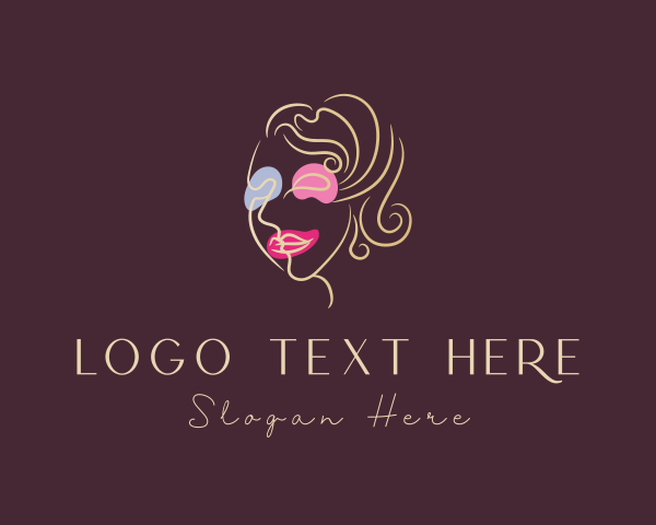 Cosmetics Makeup Face logo