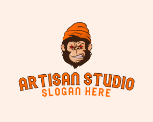 Street Beanie Ape logo design