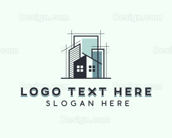 Architect Blueprint Property Logo