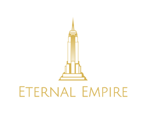 Gold Sharp Tower logo design