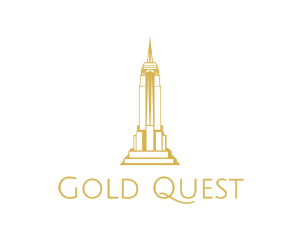 Gold Sharp Tower logo design