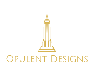 Gold Sharp Tower logo design