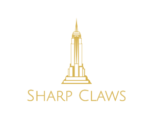 Gold Sharp Tower logo design