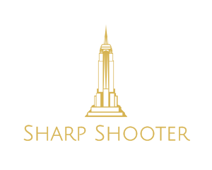 Gold Sharp Tower logo design