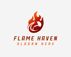 Chicken Flame Barbecue logo