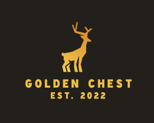 Deluxe Gold Stag  logo design