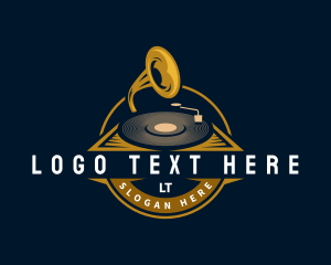 Retro Vinyl Record logo