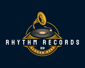Retro Vinyl Record logo