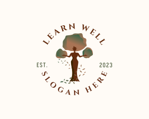 Wellness Tree Woman logo design