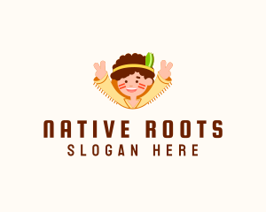 Native Peace Boy logo design