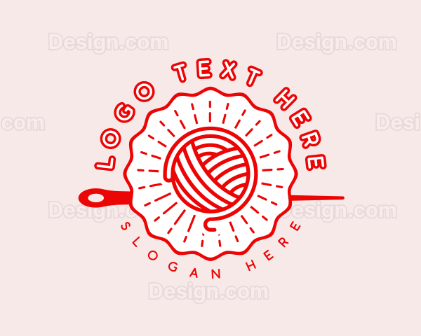 Crochet Yarn Needle Logo