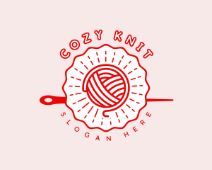 Crochet Yarn Needle logo design