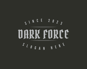 Dark Gothic Business logo design