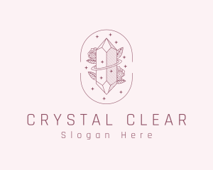 Rose Crystal Jewelry logo design