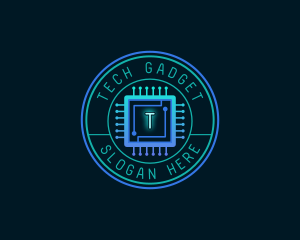 Microchip Circuit Tech Innovations logo design