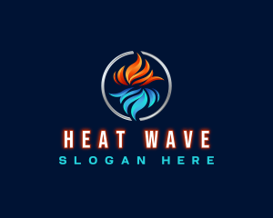 Industrial Heating Cooling logo design
