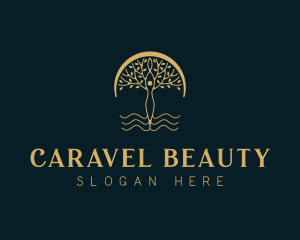 Woman Tree Beauty Spa logo design