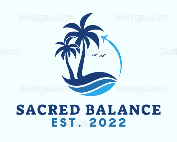 Summer Beach Ocean Logo