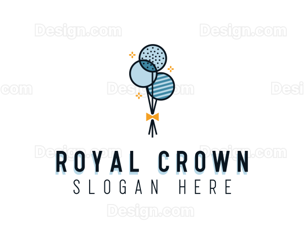 Balloon Party Event Logo