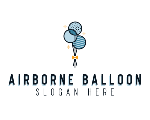 Balloon Party Event logo design