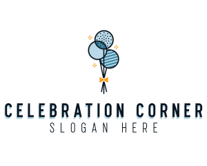 Balloon Party Event logo design