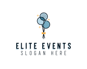 Balloon Party Event logo design