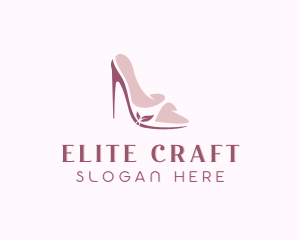 Elegant Peep Toe High Heels  logo design