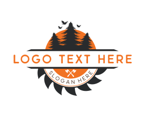 Forest Woodcutter Lumberjack logo