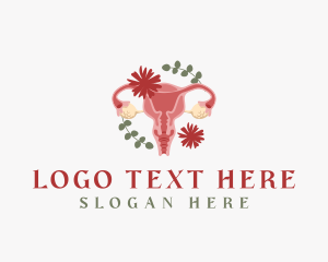 Organ - Floral Uterus Organ logo design