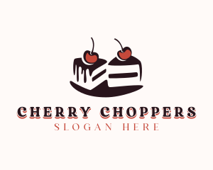 Chocolate Cake Dessert logo design