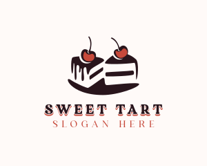 Chocolate Cake Dessert logo design