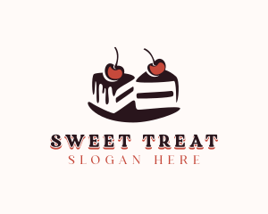 Chocolate Cake Dessert logo design