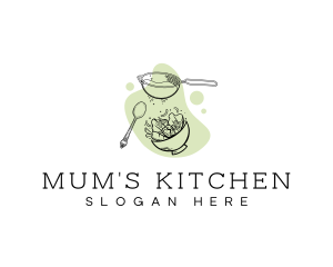 Kitchen Cooking Utensils logo design