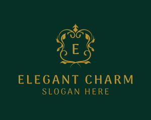 Elegant Wedding Shield logo design